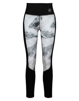 Massone Winter Tights Women Aop White Black Mountain