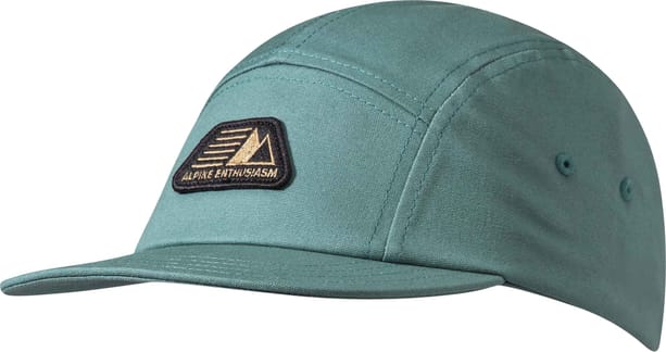 Five Panel Cotton Cap Dark Jade