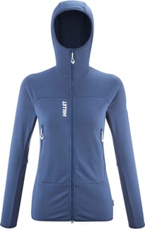 Fusion Grid Hoodie W Dark Denim