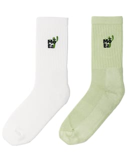 Cactus Socks White Green