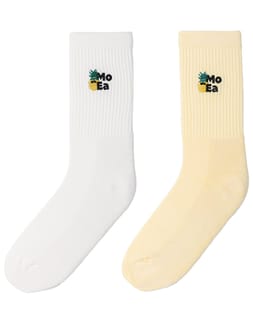 Pinneaple Socks White Yellow