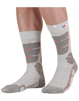 Chaussette Trek Lin Haute Gris Ocre