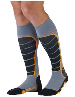 Ski Freeride Socks Gris/Orange