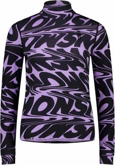 W Cascade Merino Flex 200 Mock Neck LS Signal Lost Lupin 