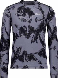 Cascade M Merino Base Layer Long Sleeve Mtn Pixel Grey
