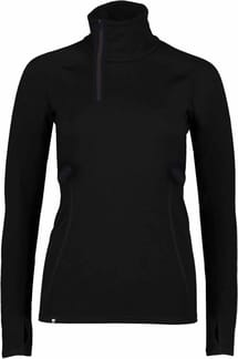 Olympus W Merino Base Layer 1/2 Zip Long Sleeve Black