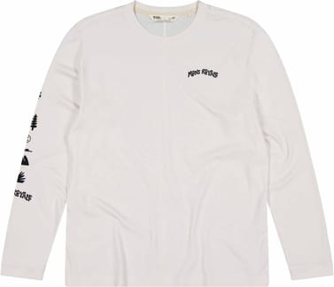 Yonder M Merino Organic Cotton Long Sleeve Vintage White