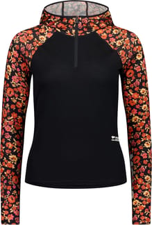 Bella Merino LS Hood W Ditzy Camo/Black