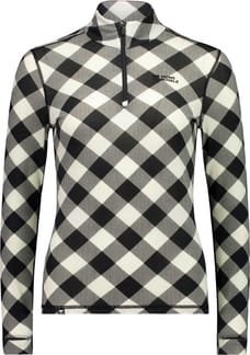 Cascade Merino Baselayer 1/4 Zip LS W Check
