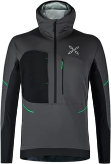 Ritmo Ptc Aircore Half Zip M. Antracite/Vibe Green