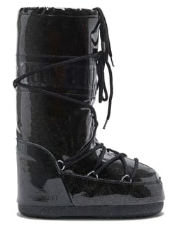 Moon Boot Icon Glitter Black