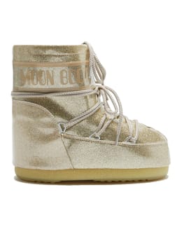 Moon Boot Icon Low Glitter Gold