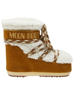 Moon Boot Icon Low Shearling Whisky Off White