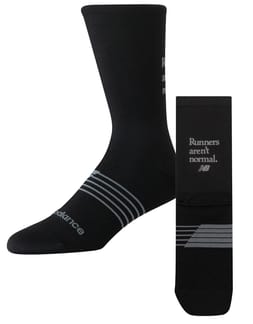 Pro Run Graphic Crew Socks Black