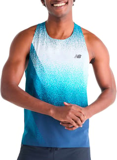 Race Day Ultra Light Printed Singlet Altitude