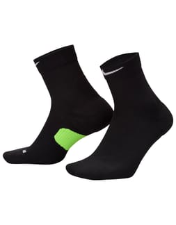 U Nike Midweight Run Midcrew Socks Black Smoke Grey White