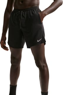 M Nike Stride 2In1 7In Short Black Reflective Silver
