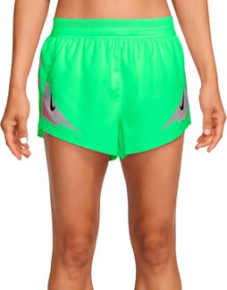 W Nike Aeroswift Dri-Fit ADV 3In Short GX Illusion Green Black Gcw#12