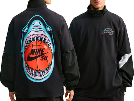 M Nike SB Tee Lse Sharkbite Black