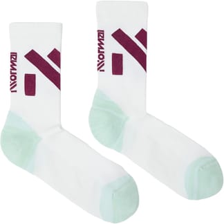 Race Sock White/Green