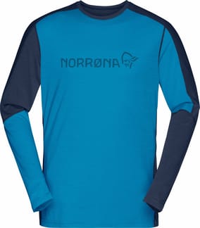 Falketind Equaliser Merino Round Neck M Hawaiian surf/Indigo Night