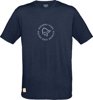 Svalbard Wool T-Shirt M Indigo Night/Blue Fog