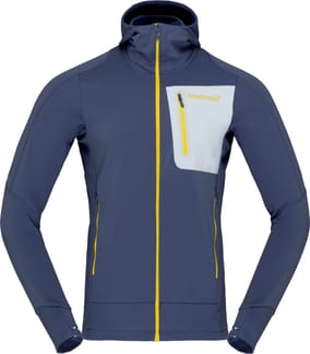 Falketind Power Grid Hood M'S Vintage Indigo