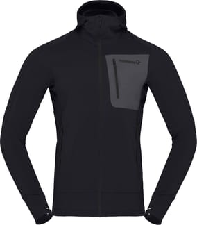 Falketind Power Grid Hood M'S Caviar