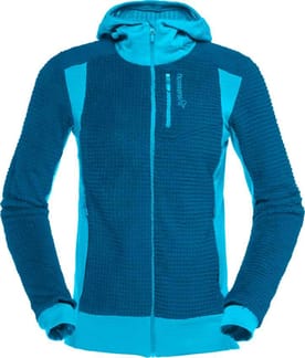 Falketind Alpha120 Zip Hood W'S Aquarius/Mykonos Blue