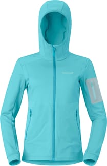 Falketind Warm2 Stretch Hood W Brittany Blue