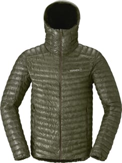 Trollveggen Down800 Super Light Hood M Deep Lichen Green