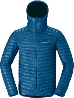 Trollveggen Down800 Super Light Hood M Dark Blue