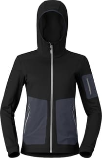 Falketind Warm2 Stretch Hood W Caviar Black