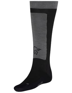 Lyngen Light Merinoull Long Socks Caviar Black Iron Gate
