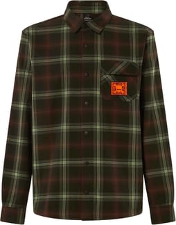 Tc Skull Flannel Shirt Green/Brown Check