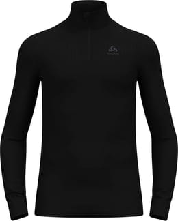 BL Top Turtle Neck LS Half Zip Active Warm Eco M Black
