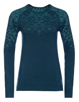 BL Top Crew Neck L/S Kinship 200 Blue Wing Teal Melange