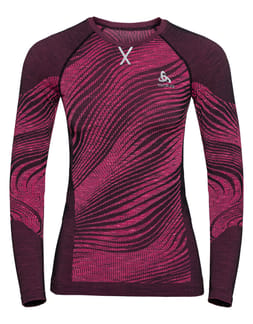 BL Top Crew Neck L/S Blackcomb Eco Festival Fuchsia - Space Dye