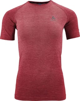 T-Shirt Crew Neck S/S Essential Seamless American Beauty Melange