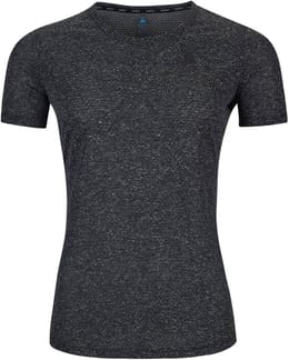 T-Shirt Crew Neck S/S Active 365 Linenco Black Melange