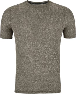 T-Shirt Crew Neck S/S Active 365 Linenco Deep Depths Melange