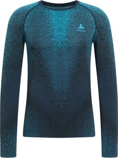 BL Top Crew Neck L/S BLackcomb Eco Saxony Blue