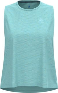 Essential Linencool Tank Crew Neck Aqua Haze Melange