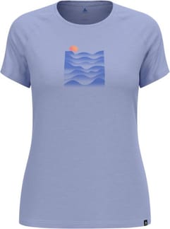 Ascent PW 130 Sunset T-Shirt Crew Neck SS Blue Heron Melange