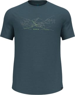 Ascent PW 130 Run Bike Hike T-Shirt Crew Neck SS Dark Slate Melange