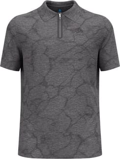 Ascent Chill-Tec Polo Shirt SS Black Melange