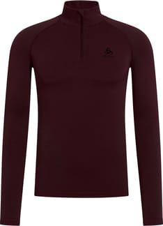 BL Top Turtle Neck LS Half Zip Performance Warm Fudge