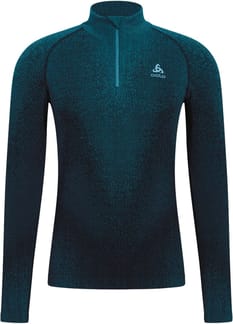 BL Top Turtle Neck LS Half Zip Performance Warm Blackcomb Blue