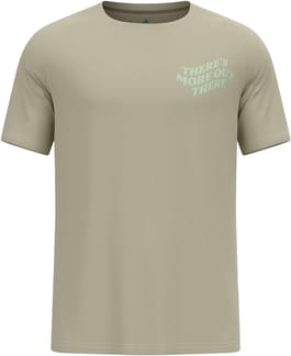 Essential Print T-Shirt Crew Neck S/S M Agate Gray