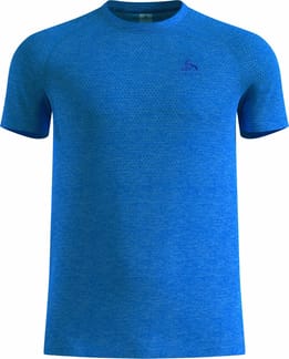 Essential Seamless Tee M Dazzling Blue Melange